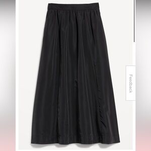 The occasion by old navy black midi maxi skirt with pockets XS